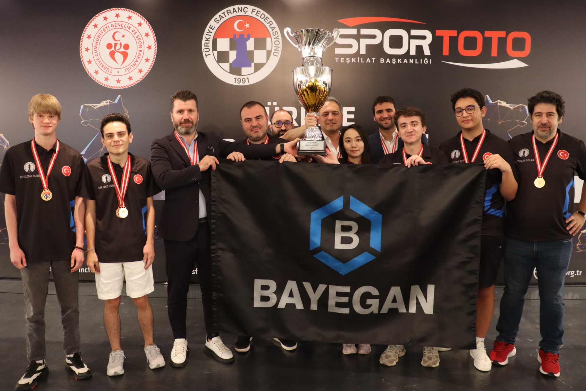 2026 Türkiye Satranç Süper Ligi'nde Şampiyonluk BAYEGAN Pendik Satranç Spor Kulübü'nün