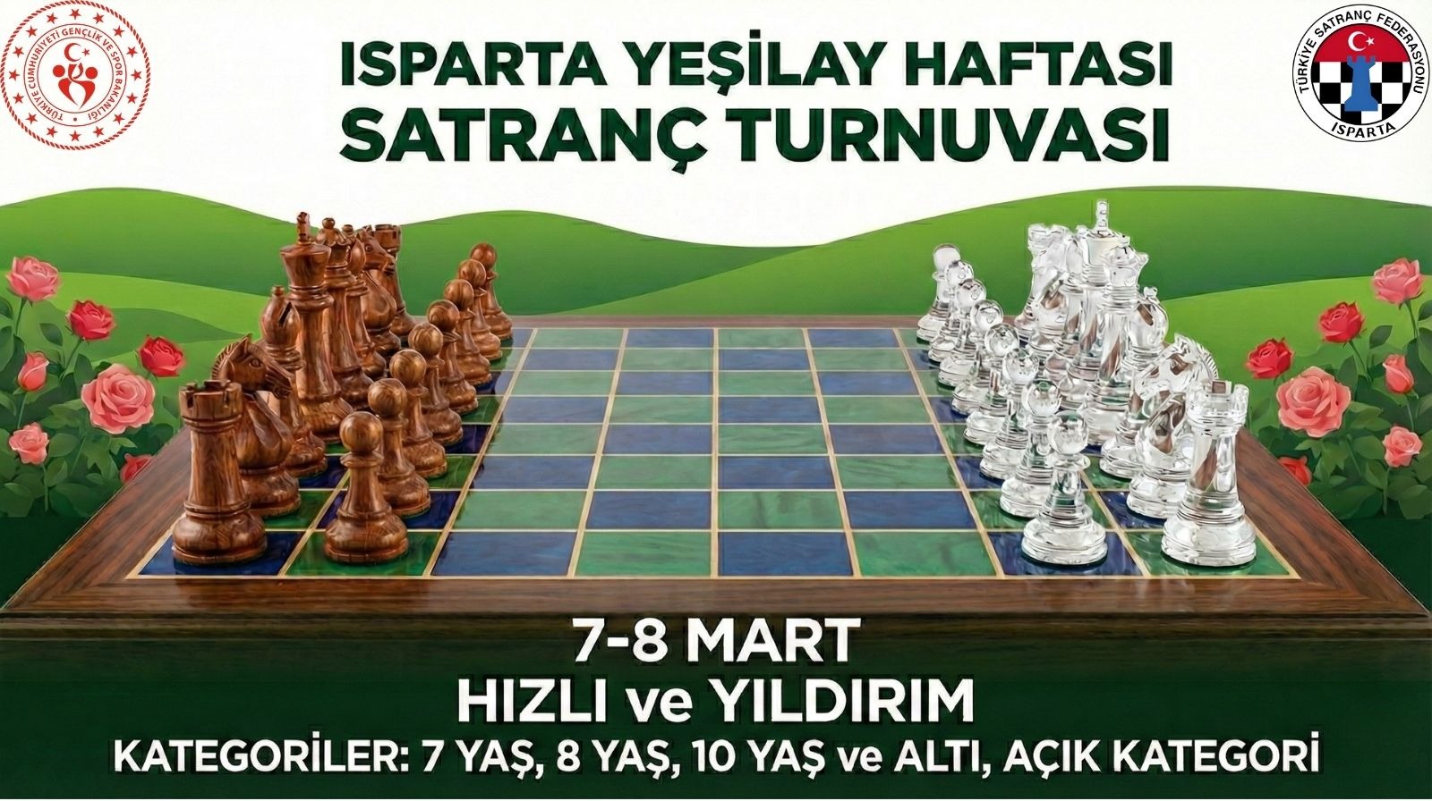 Isparta Yeşilay Haftası Hızlı Satranç Turnuvası
