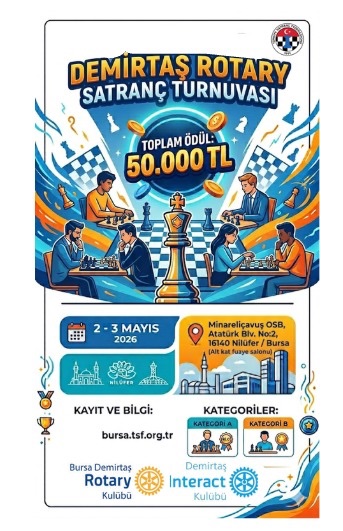 1. Demirtaş Rotary ELO Satranç Turnuvası