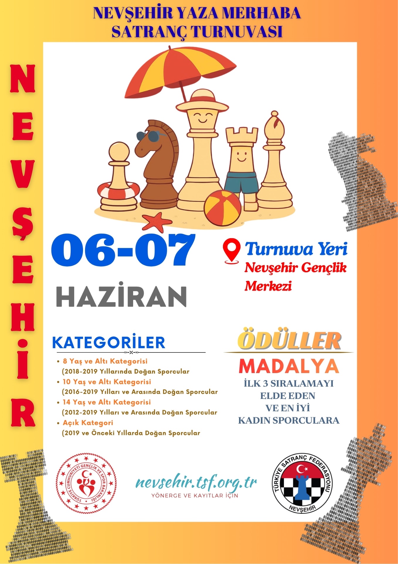 Nevşehir Yaza Merhaba Satranç Turnuvası