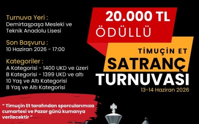 Timuçin Et Haziran Satranç Turnuvası