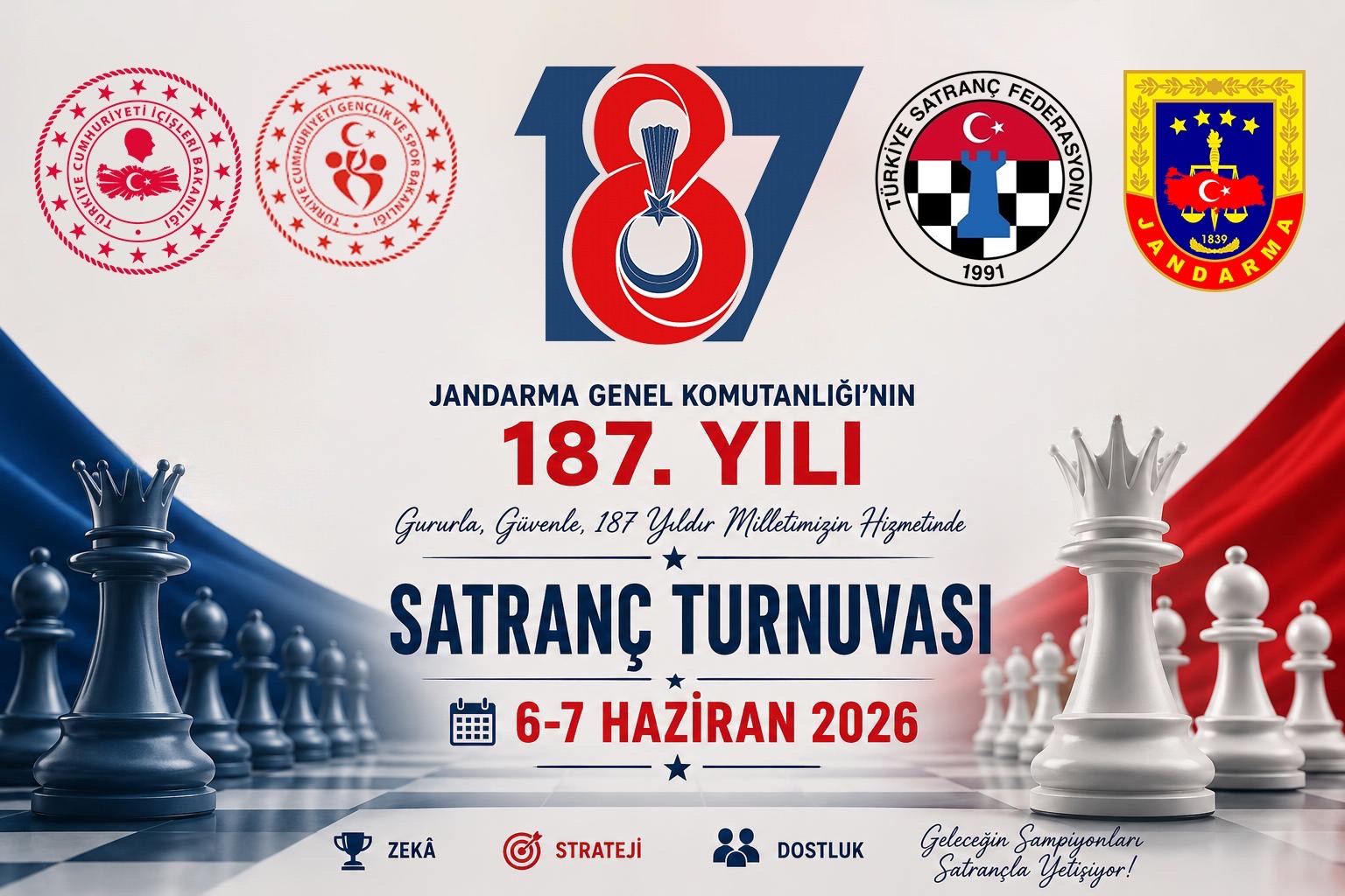2026 Uşak Jandarma Genel Komutanlığı'nın 187.Yılı Satranç Turnuvası