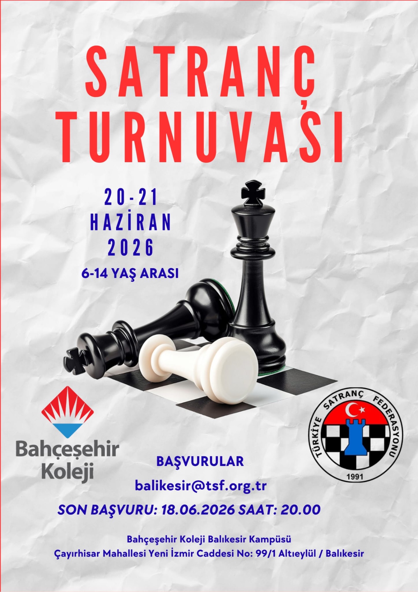 Özel Bahçeşehir Koleji Satranç Turnuvası