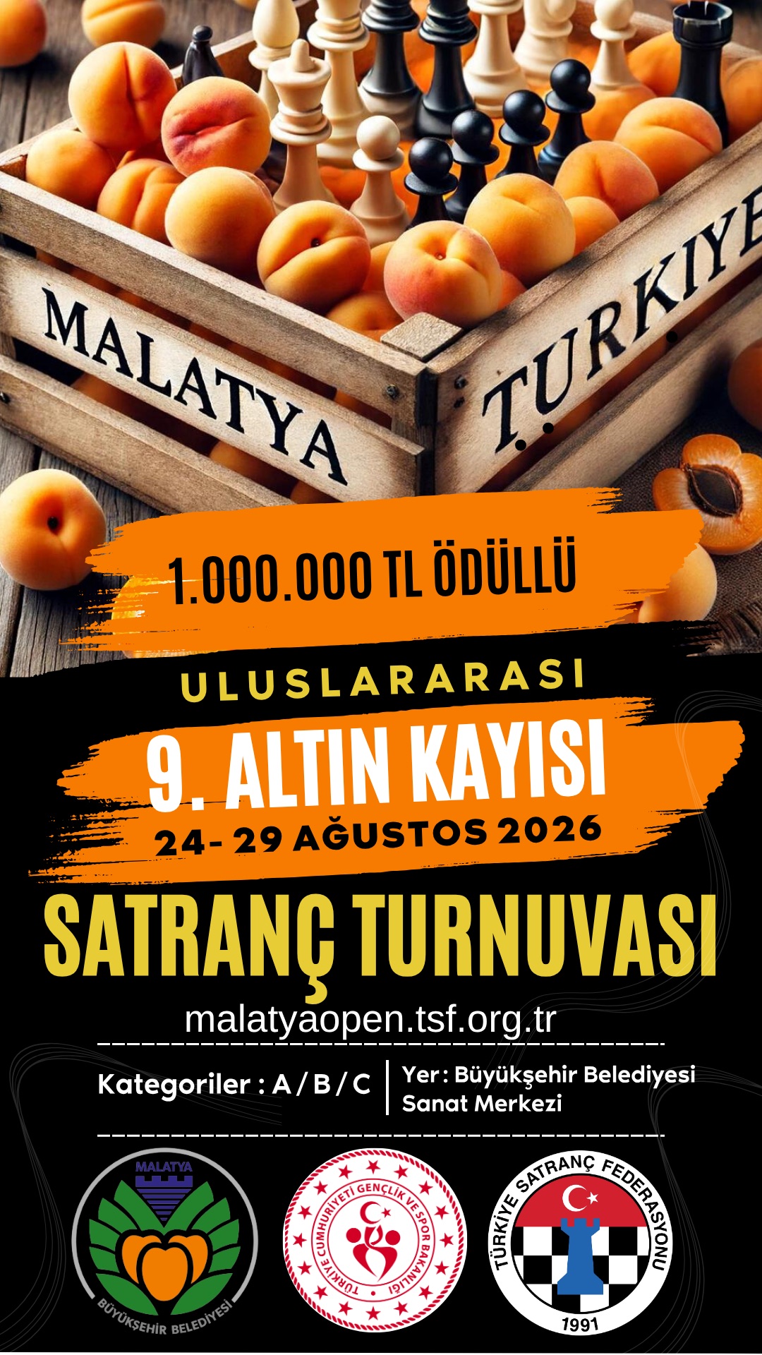 Malatya Altın Kayısı 9. Uluslararası Açık Satranç Turnuvası