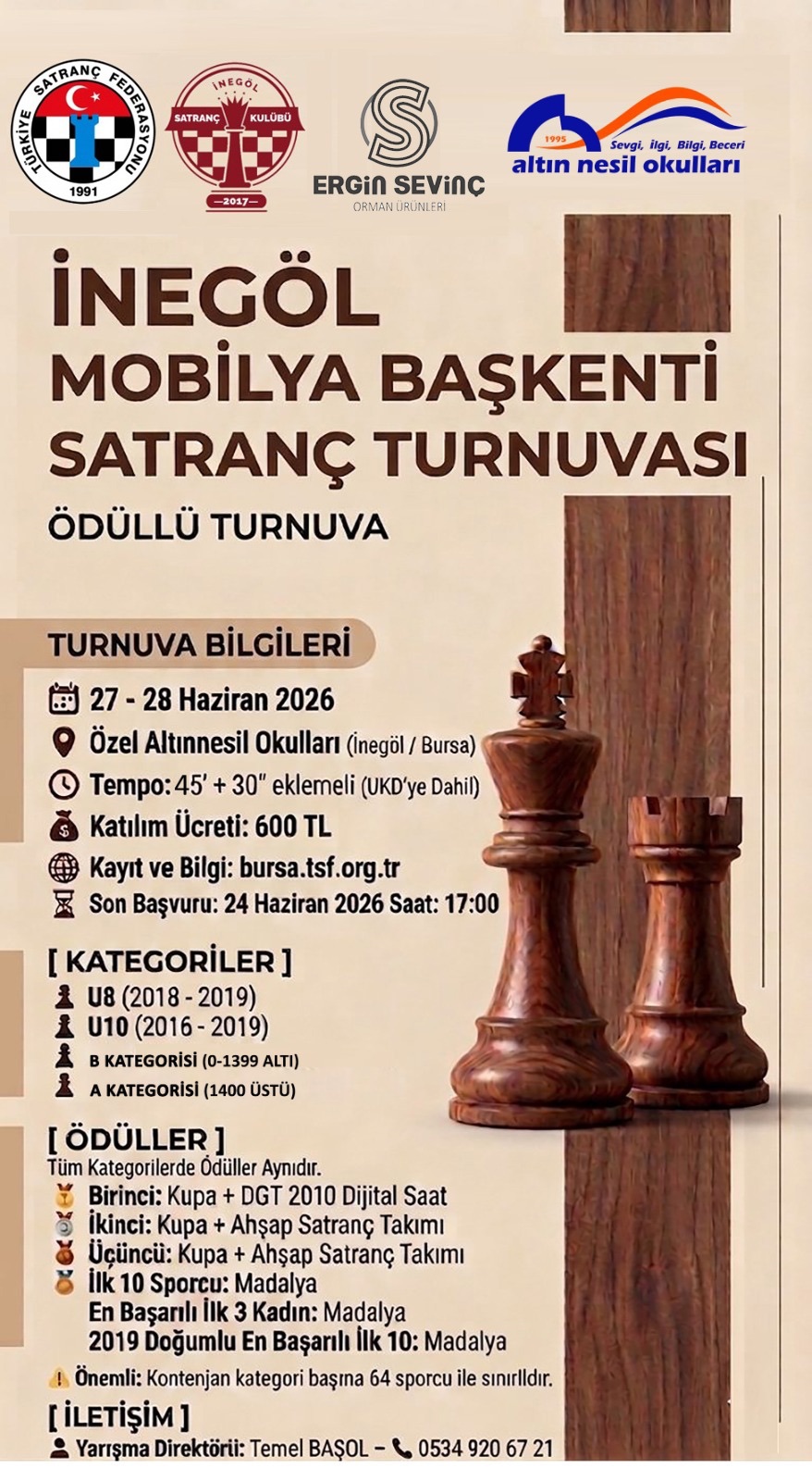 İnegöl Mobilya Başkenti Satranç Turnuvası
