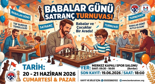 Burdur Babalar Günü Satranç Turnuvası