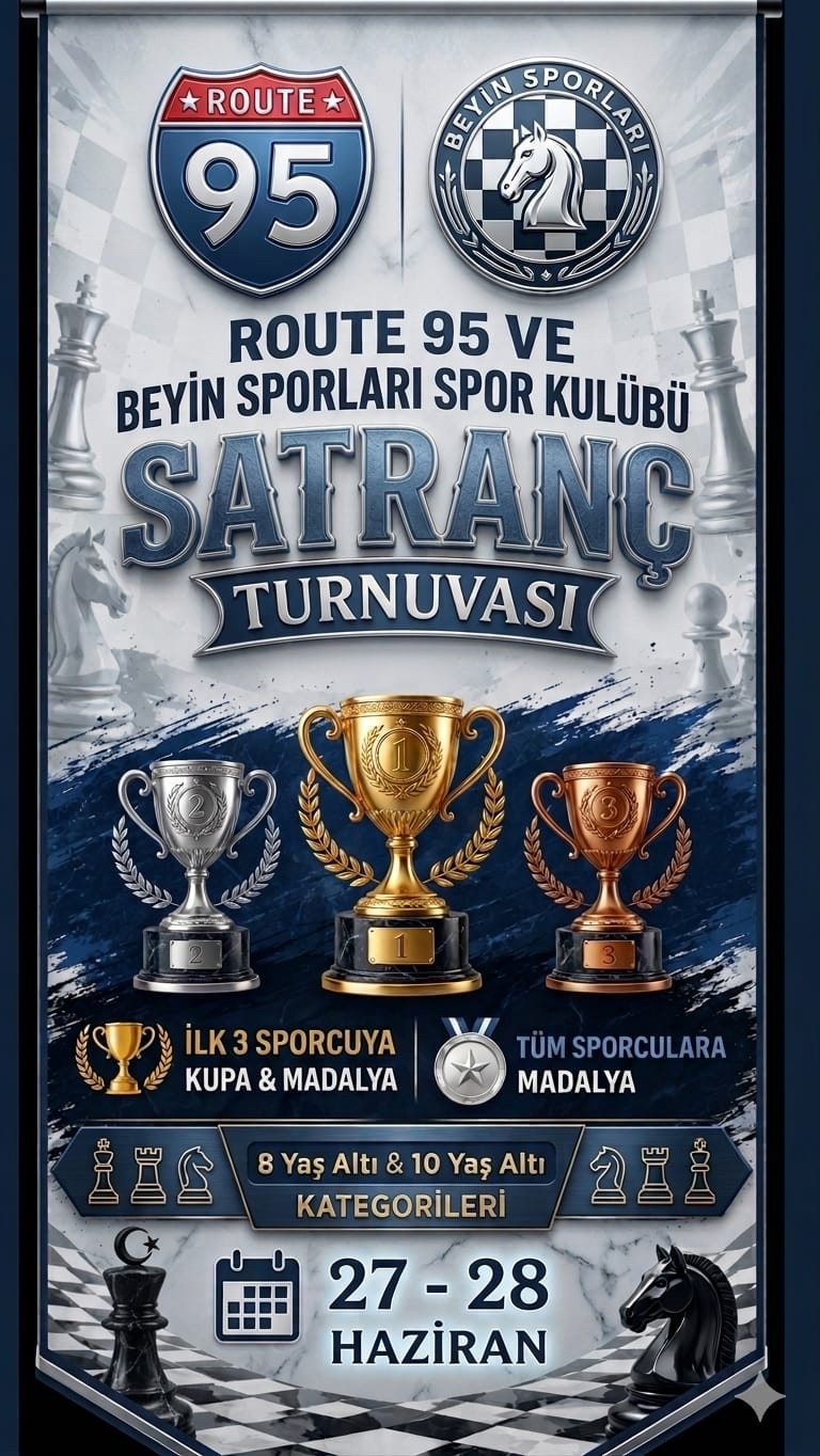 Route 95 ve Beyin Sporları Spor Kulübü Satranç Turnuvası