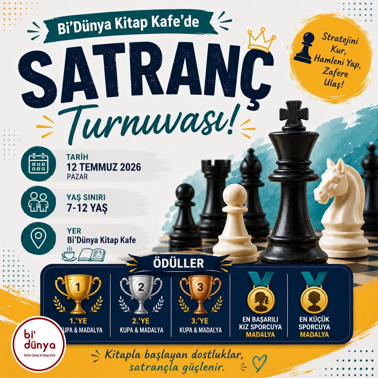 Bi Dünya Kitap Cafe Satranç Turnuvası