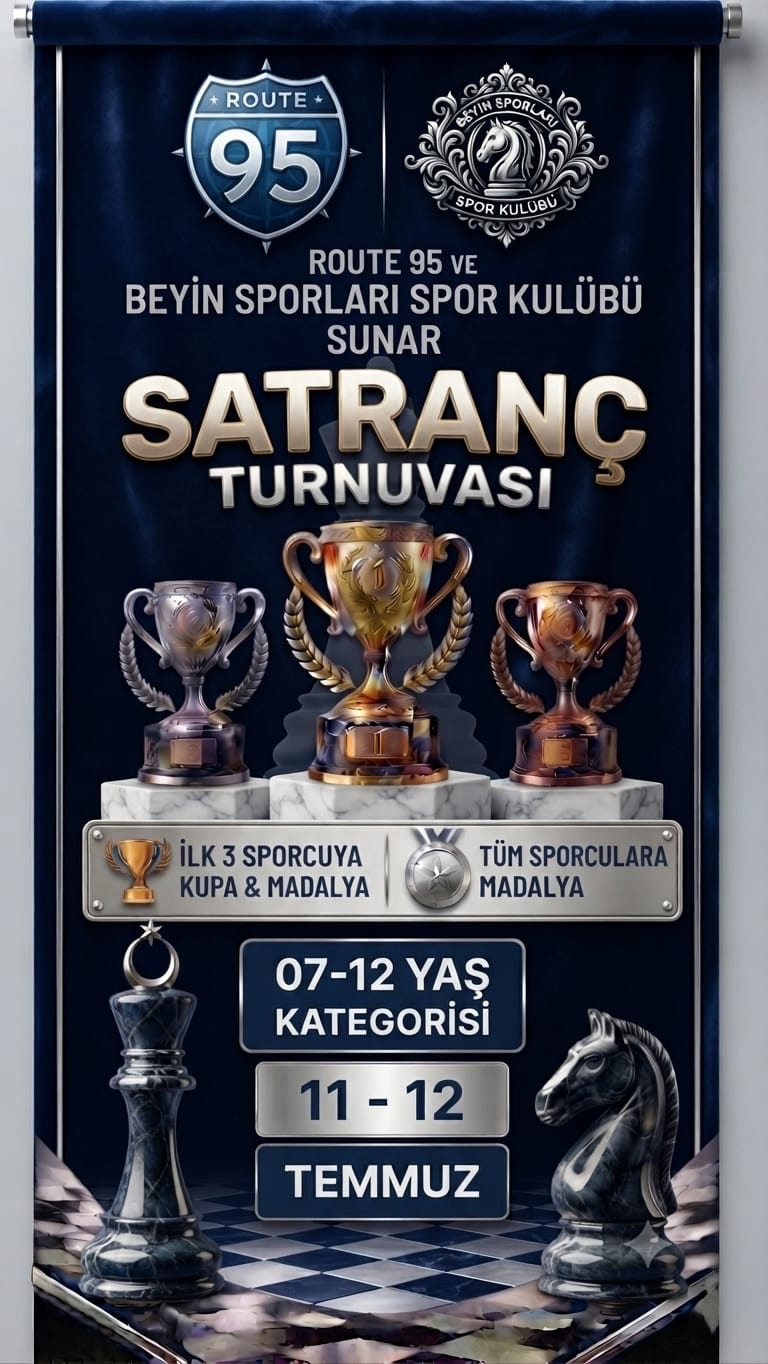 Route 95 ve Beyin Sporları Spor Kulübü 2. Satranç Turnuvası