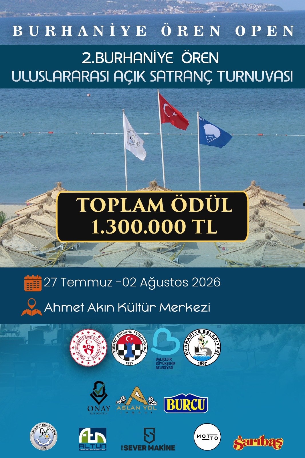 2. Burhaniye Ören Uluslararası Açık Satranç Turnuvası