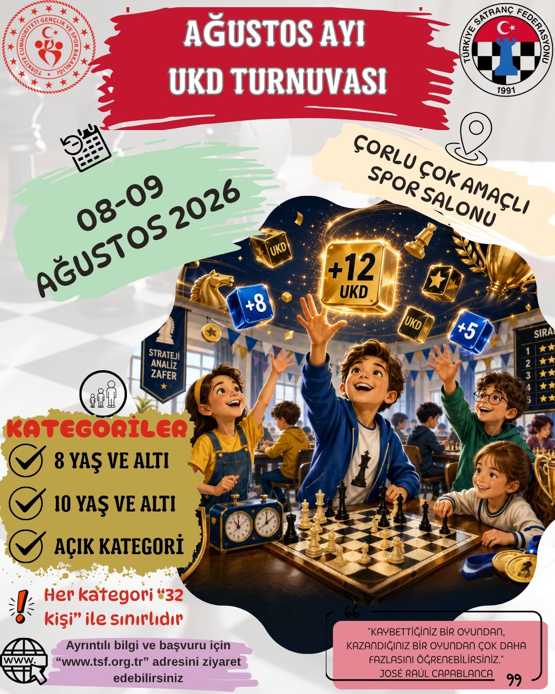 Ağustos Ayı UKD Satranç Turnuvası