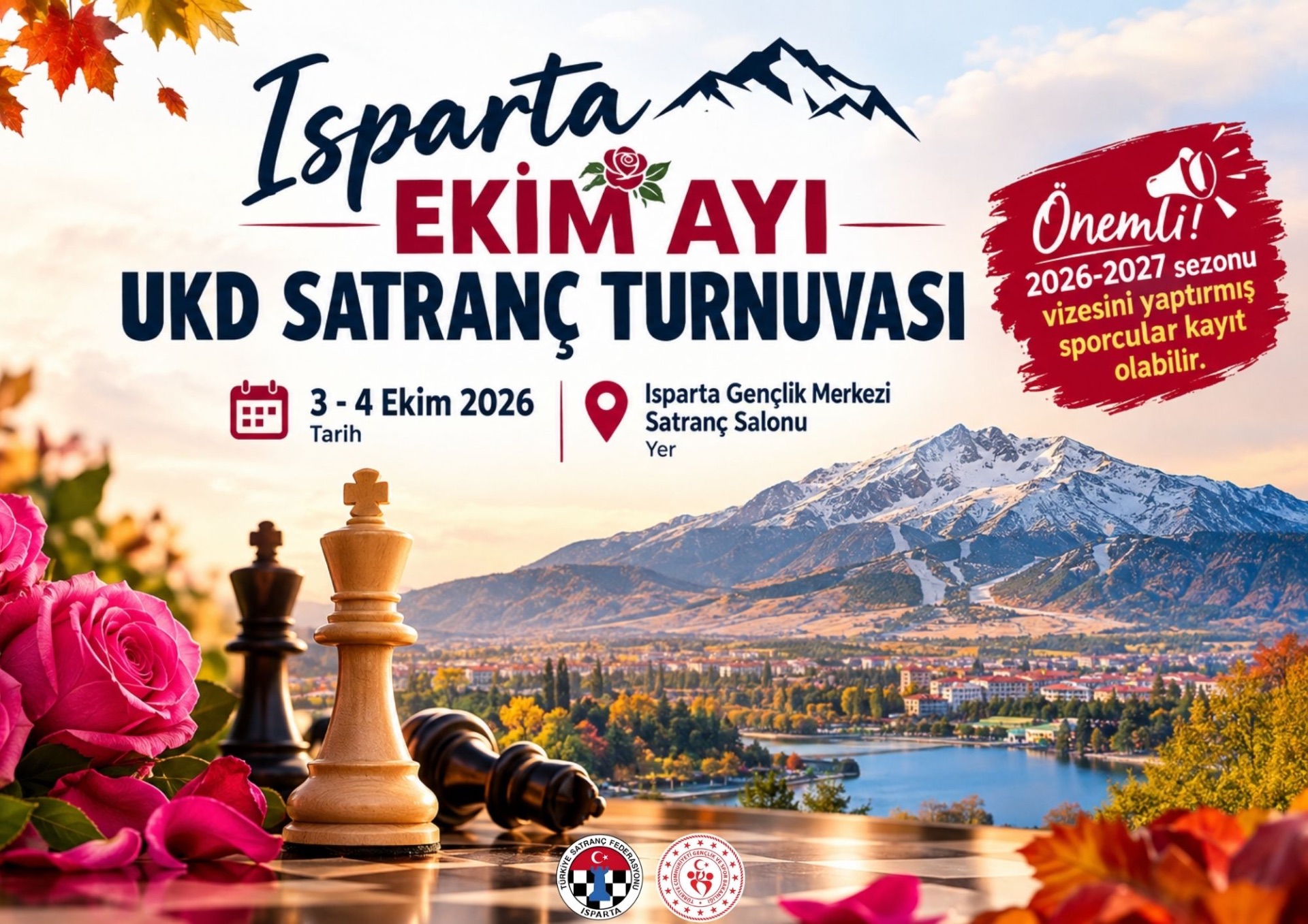 Isparta Ekim Ayı UKD Satranç Turnuvası