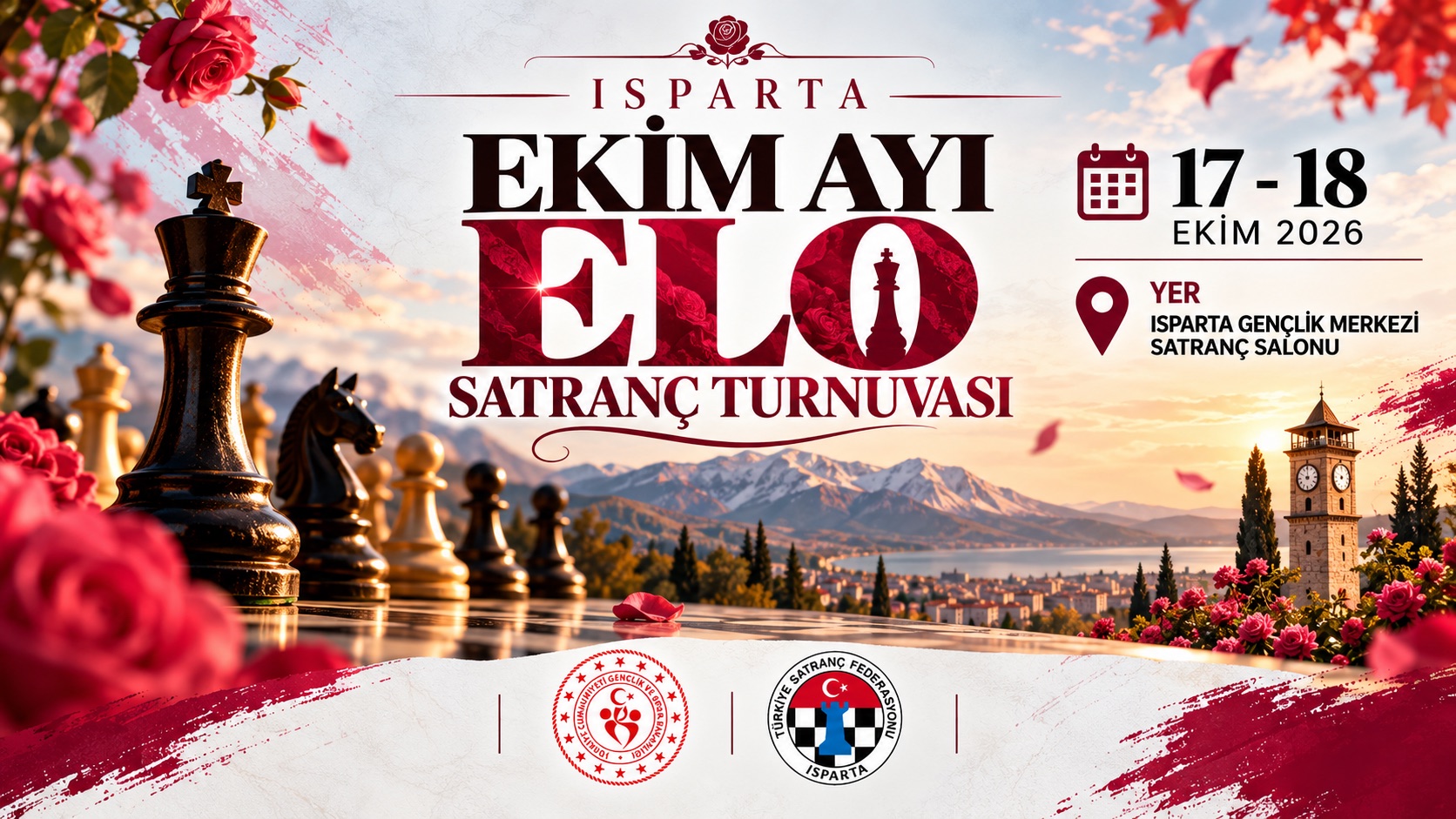Isparta Ekim Ayı ELO Satranç Turnuvası 2026