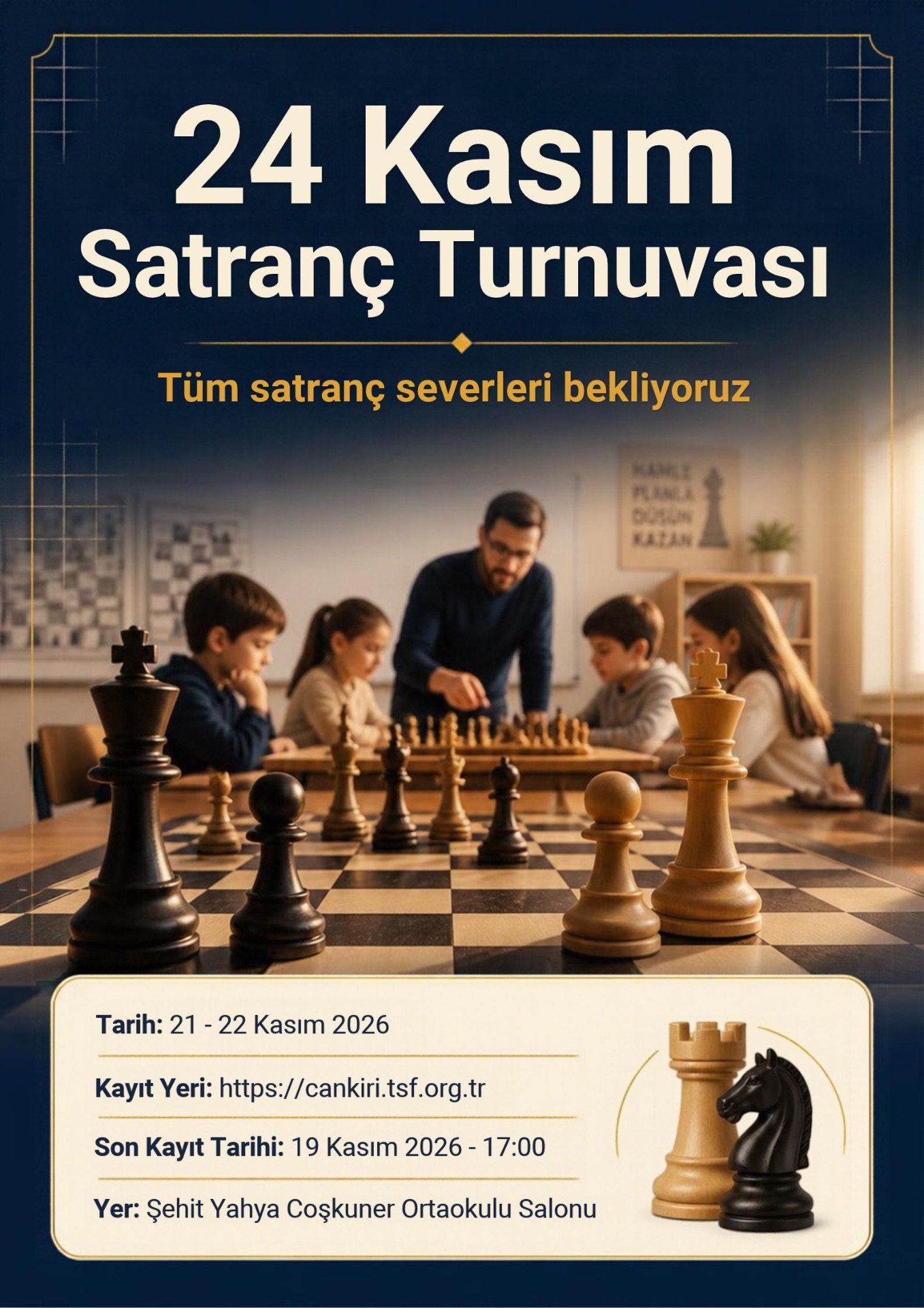 24 Kasım Satranç Turnuvası